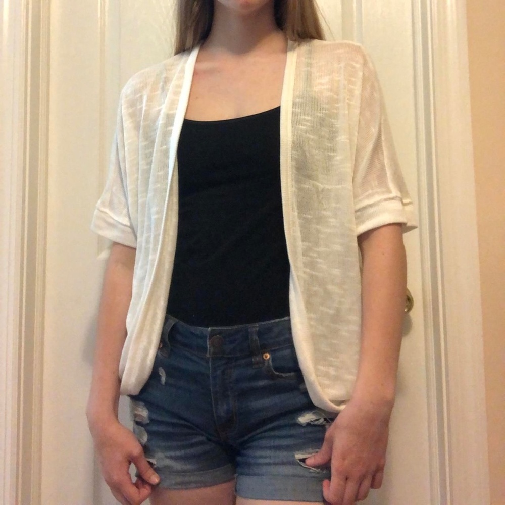 White Cardigan - Size S from Aeropostale